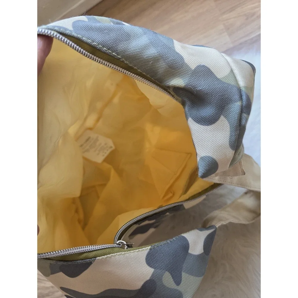 Lev Loren Camo Shoulder Bag Hobo Tote Large Green